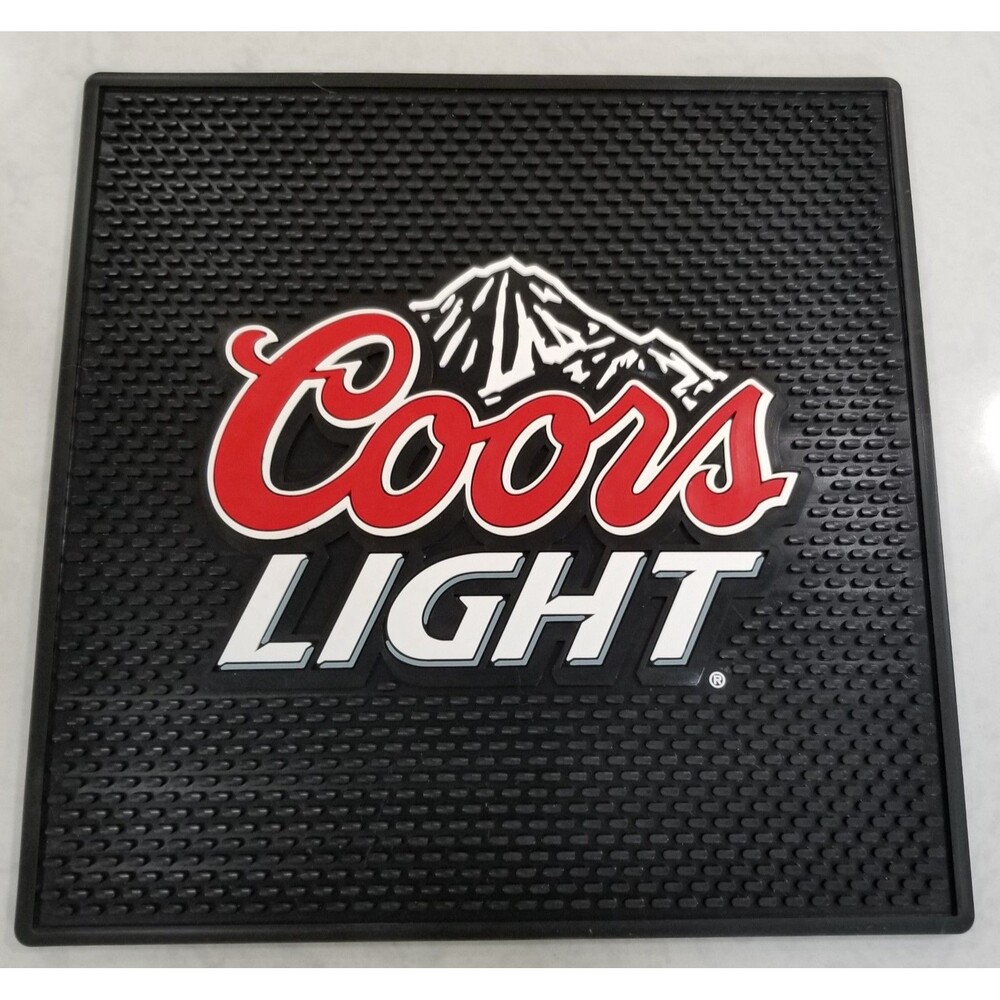 Coors Light Rubber Bar Mat – Square Logo Spill Mat